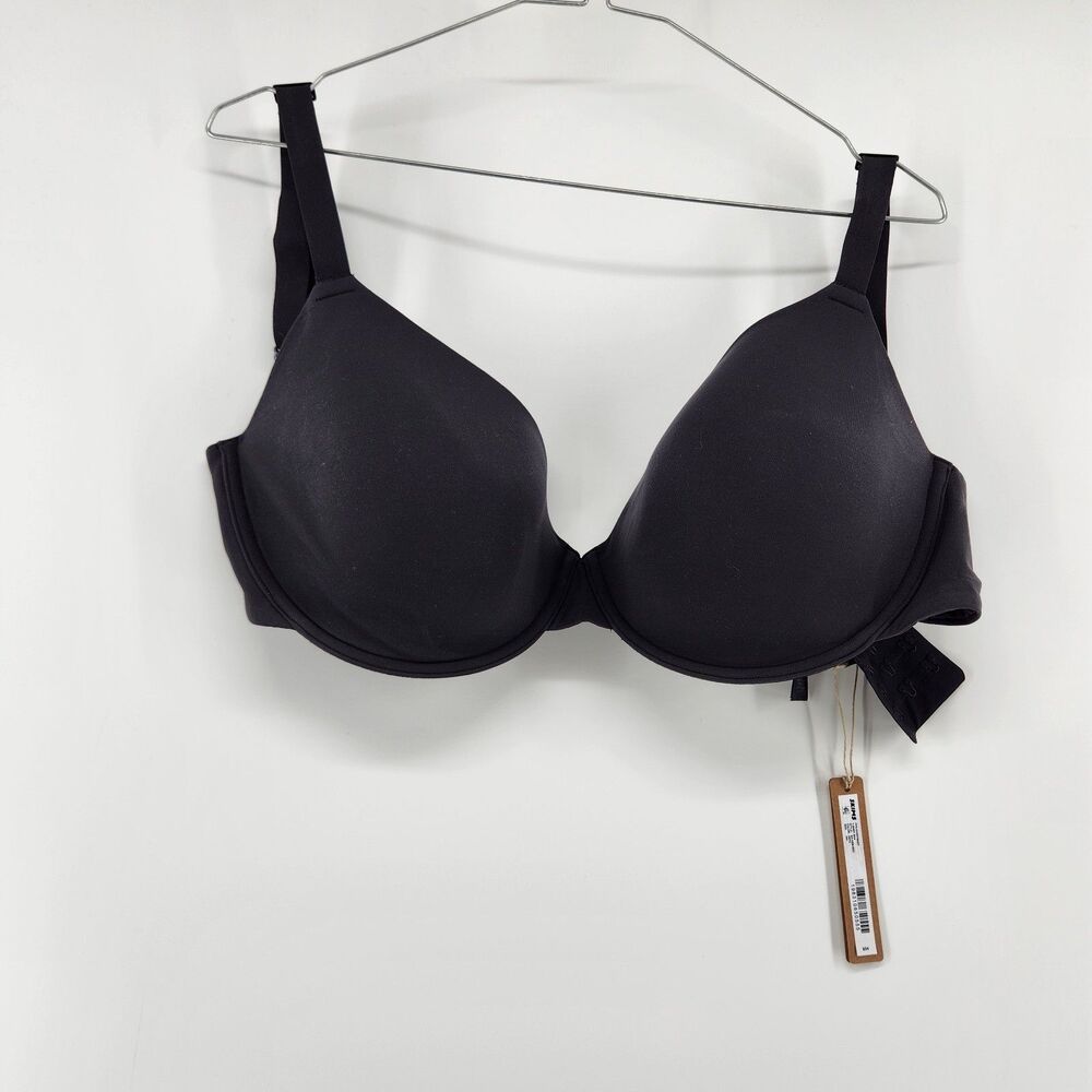 SKIMS 34H Onyx Black Fits Everybody T-Shirt‎ Bra NWT
